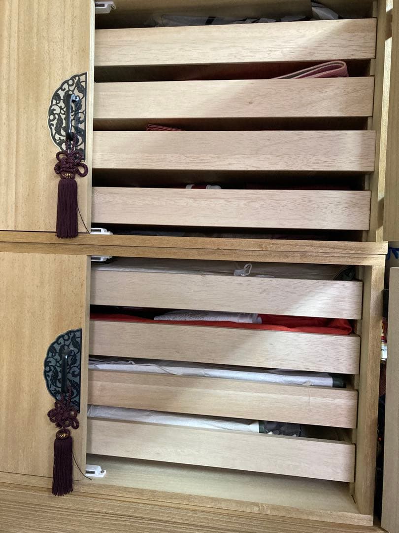 桐箪笥2段式 衣類収納ケース　一段のみ