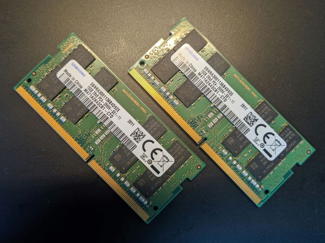 SAMSUNG DDR4 2666MHz 16GBx2 (32GB) 動作確認済