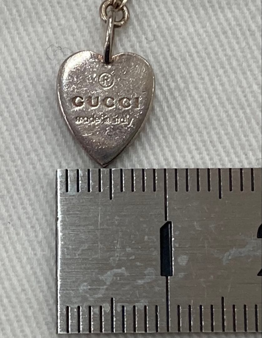 GUCCI バタフライ ハート 蝶 ネックレス シルバー925 付属品有