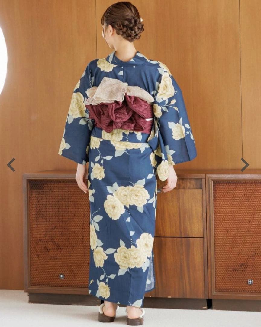 【美品/新品・未使用/浴衣、帯2点セット】今期トレンド浴衣