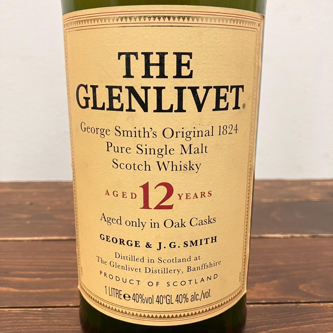 THE GLENLIVET 12年 シングルモルトウイスキー 1000ml