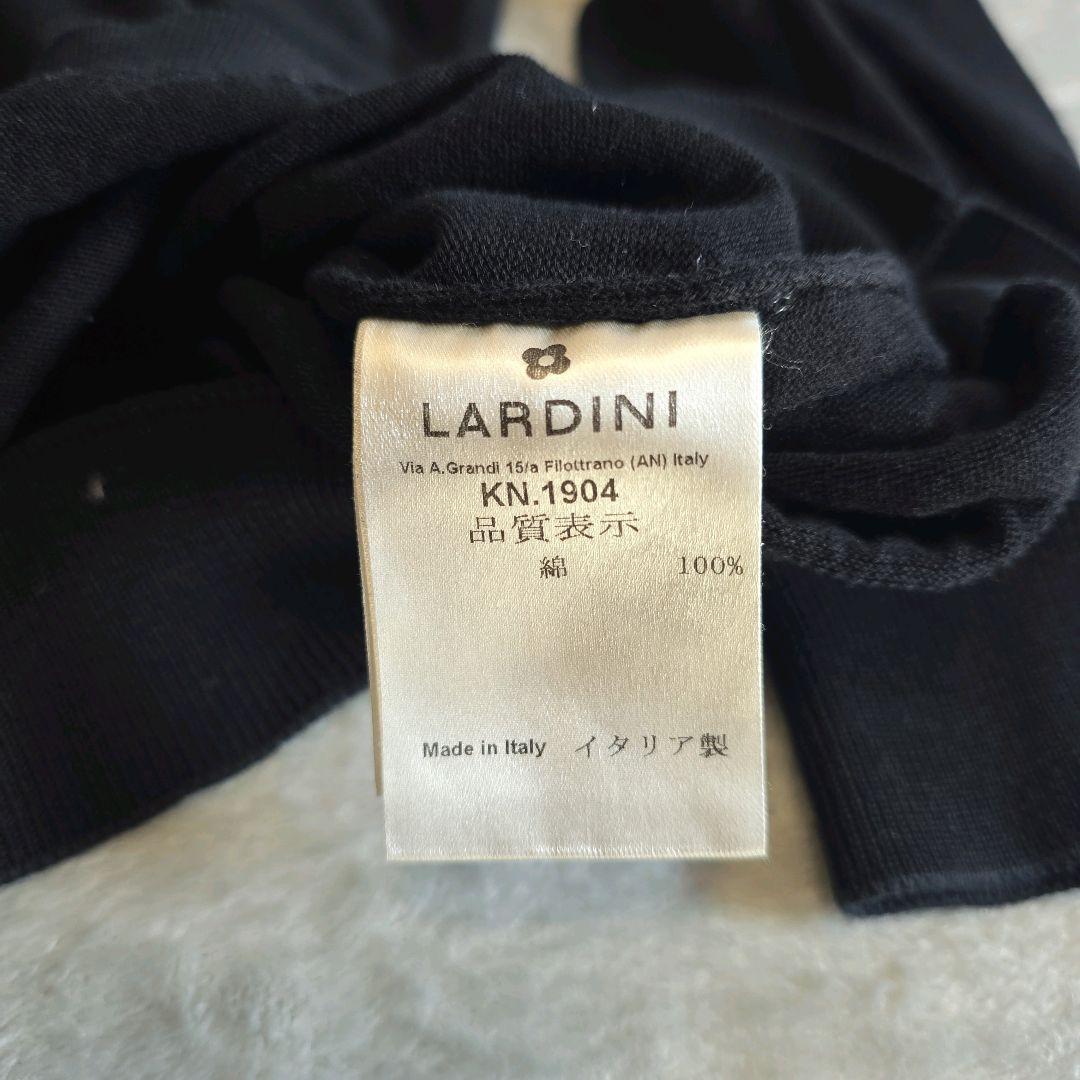 ラルディーニ コットンクレープ モックネックニット 25SS ブラック