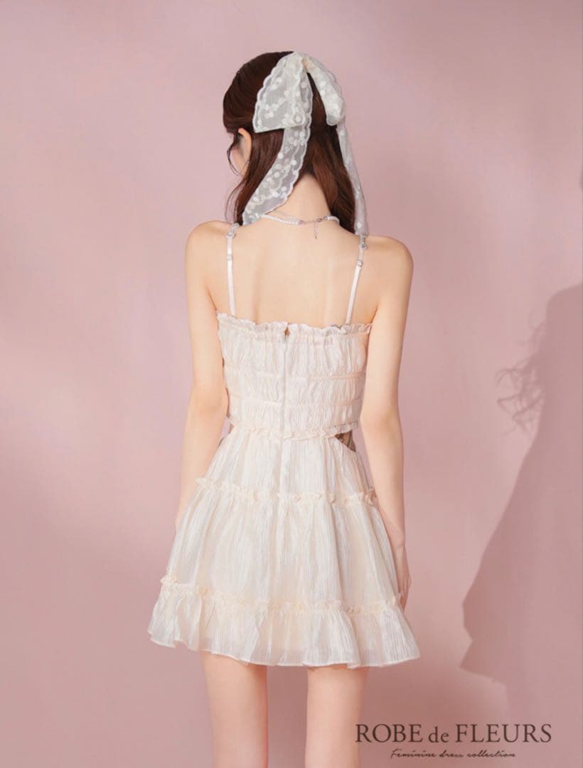 シャーリングサテンウエストスリットフレアミニキャバドレス(fm3377)(あお)