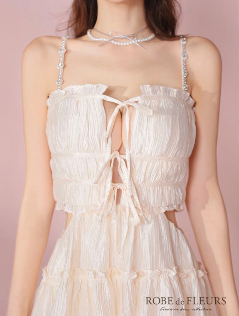 シャーリングサテンウエストスリットフレアミニキャバドレス(fm3377)(あお)