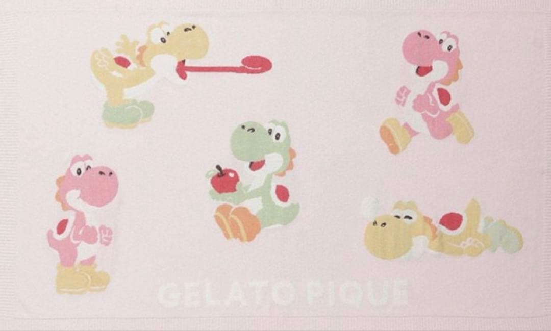 ジェラートピケ【スーパーマリオ】ヨッシーブランケット　1枚　新品