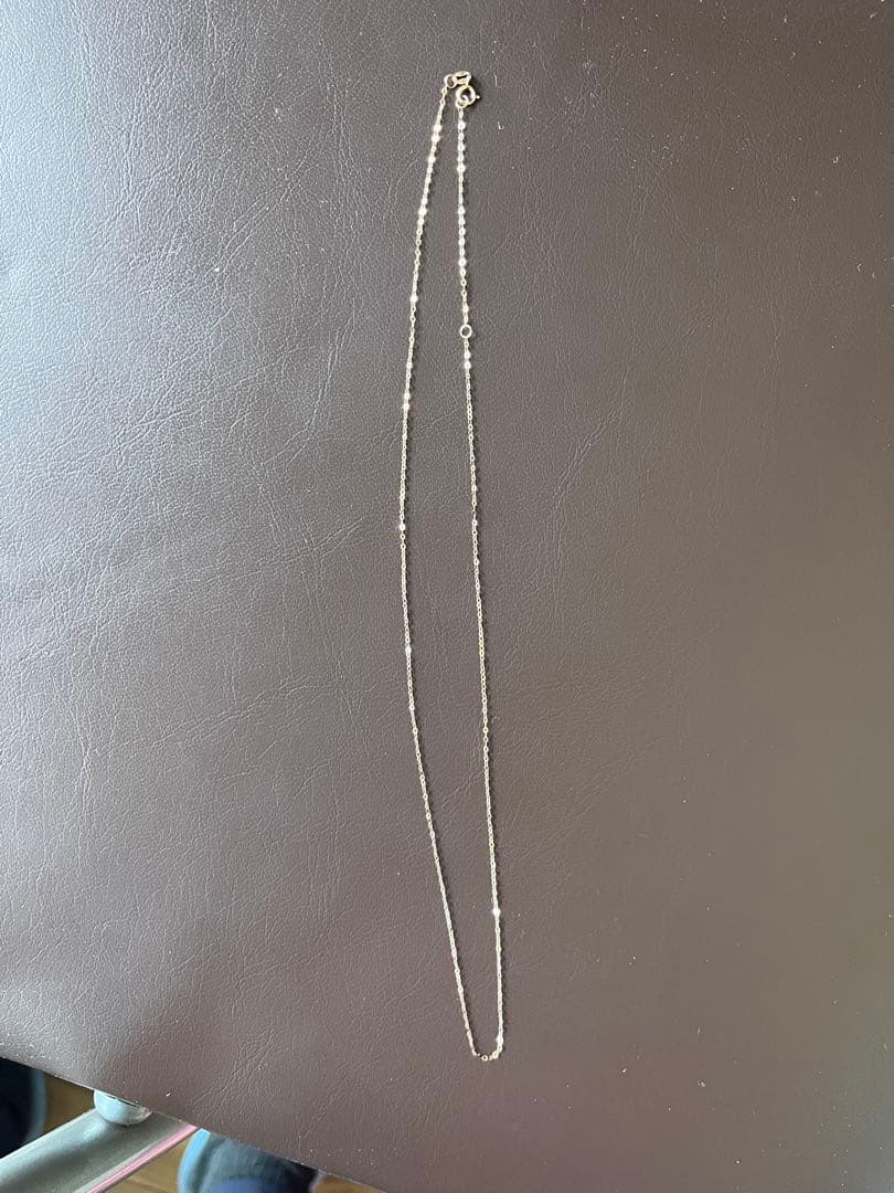 k 18（Au750刻印）ピンクゴールドチェーンネックレス 44cm