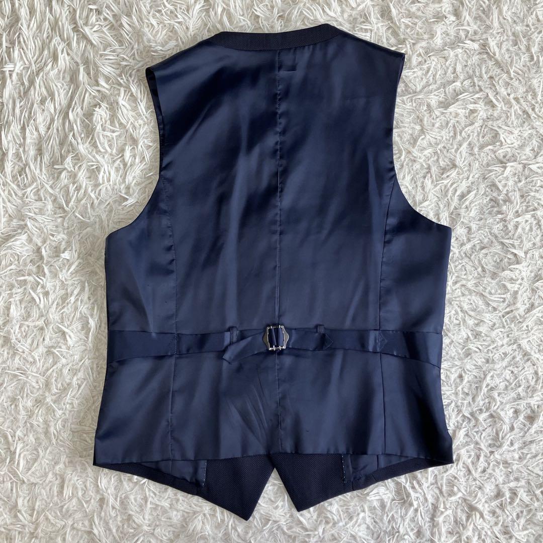 ◎美品 PSFA プレミアムライン A6 ネイビー スリーピース 高見えスーツ1