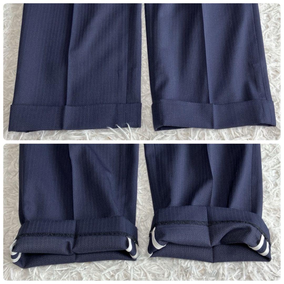 ◎美品 PSFA プレミアムライン A6 ネイビー スリーピース 高見えスーツ1