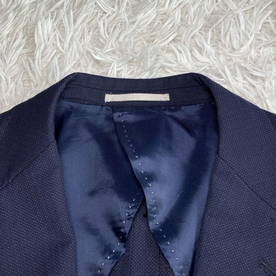 ◎美品 PSFA プレミアムライン A6 ネイビー スリーピース 高見えスーツ1