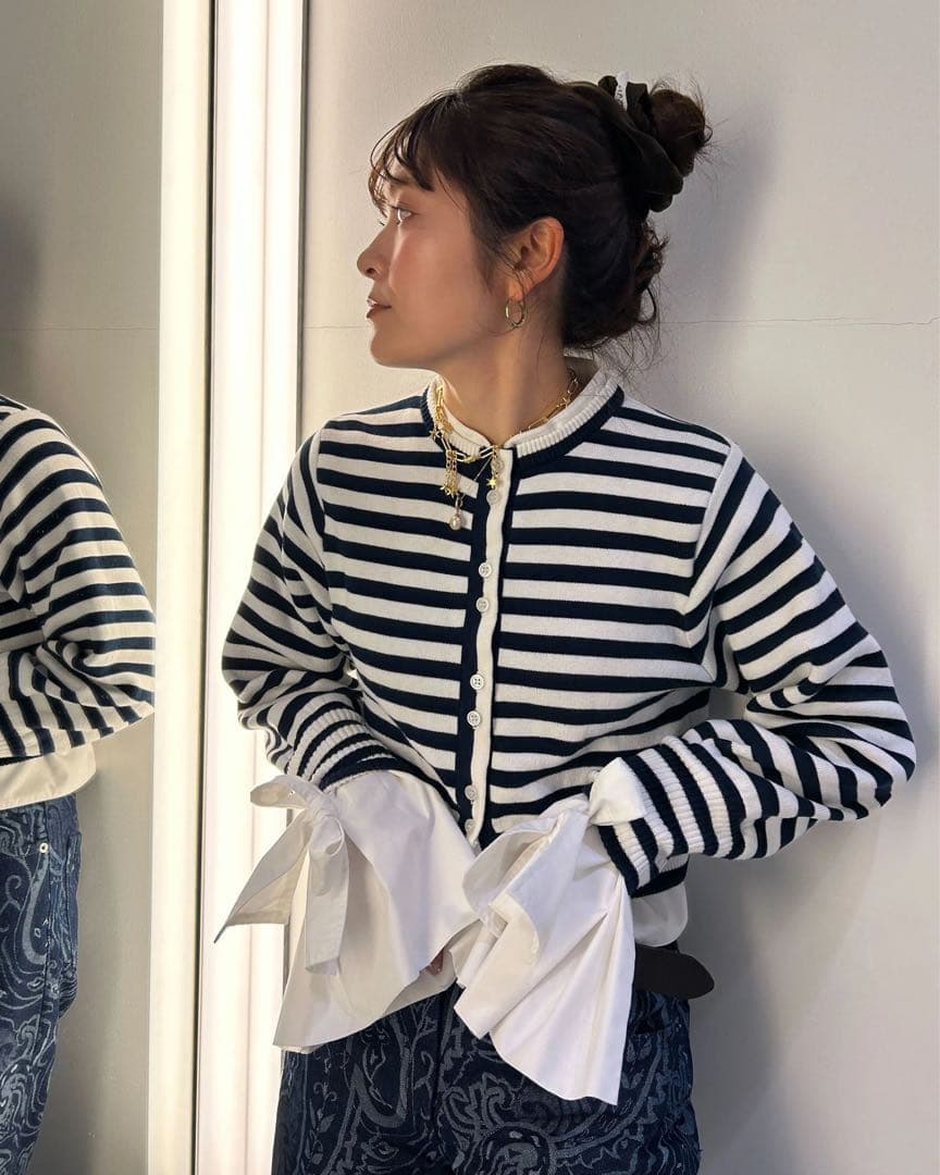 Bibiy. ANGELIQUE KNIT ボーダー 新作 新品 タグ付き