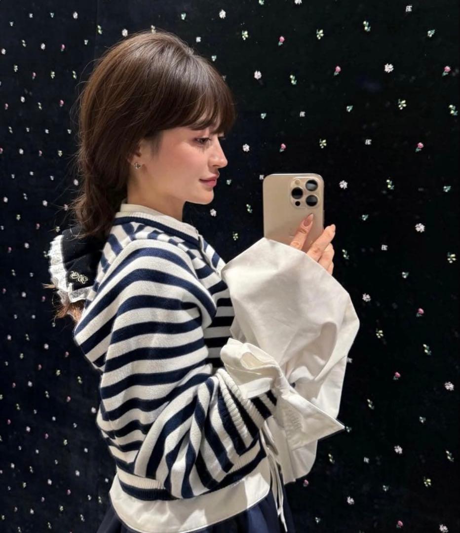 Bibiy. ANGELIQUE KNIT ボーダー 新作 新品 タグ付き