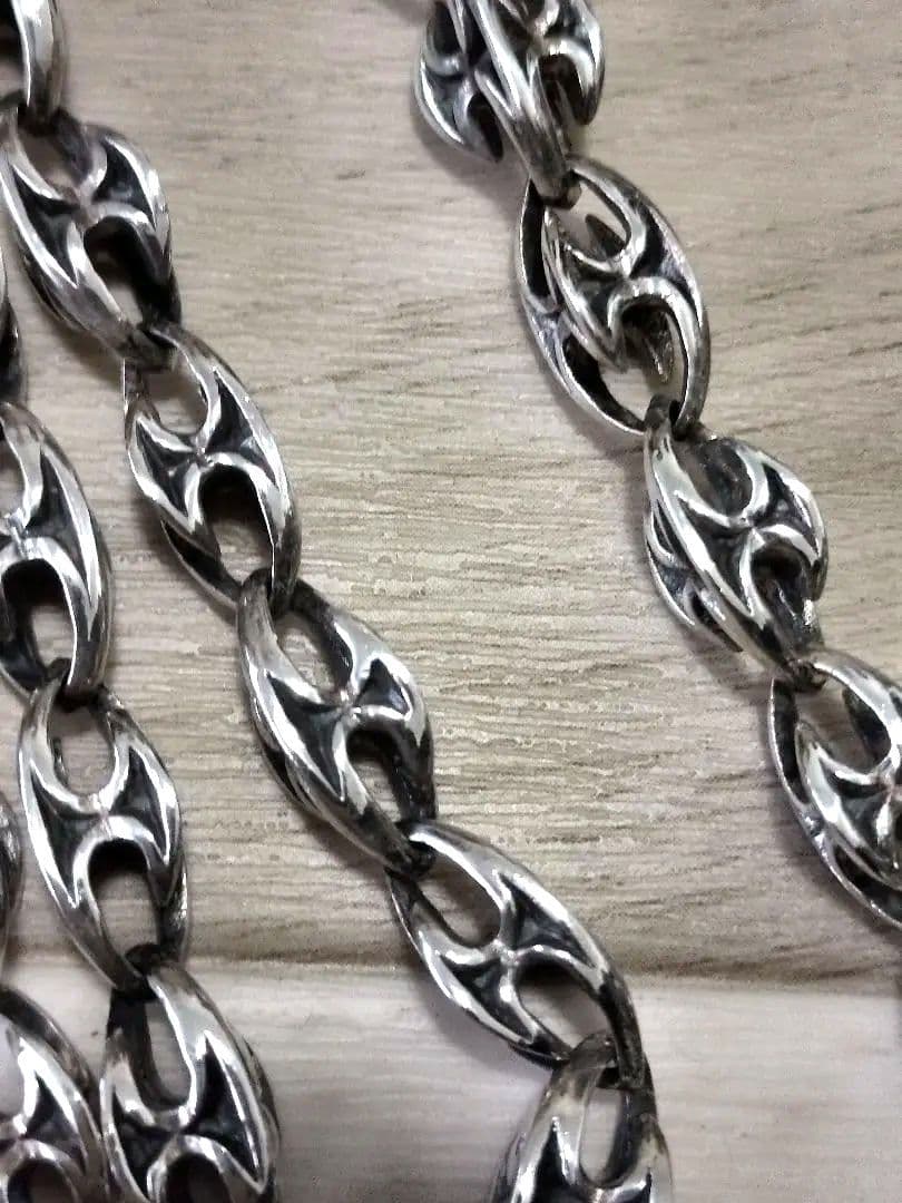 新品未使用 シルバー925 ウォレットチェーン シルバー 約68cm S-33