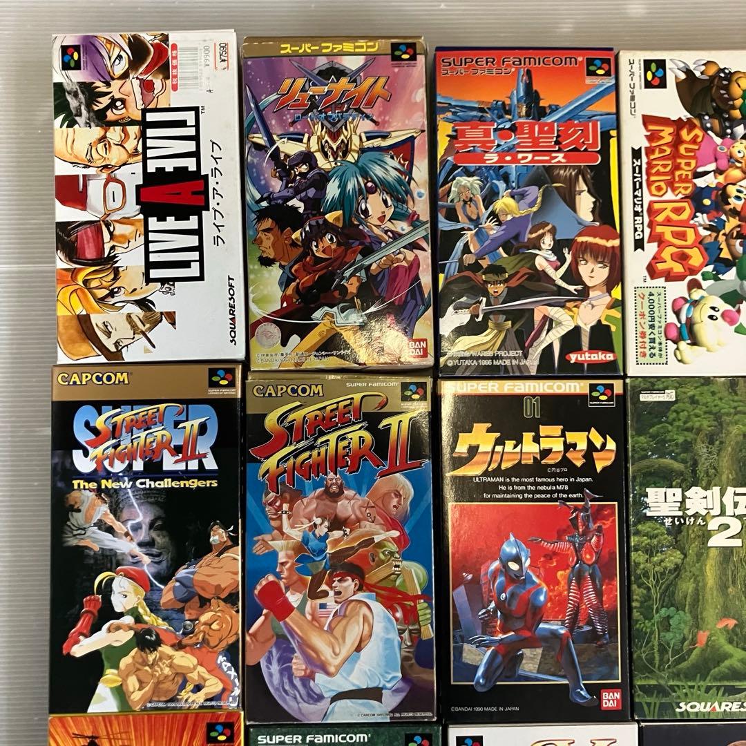 【空箱のみ】 スーパファミコン ソフト 外箱 まとめ売り 25箱