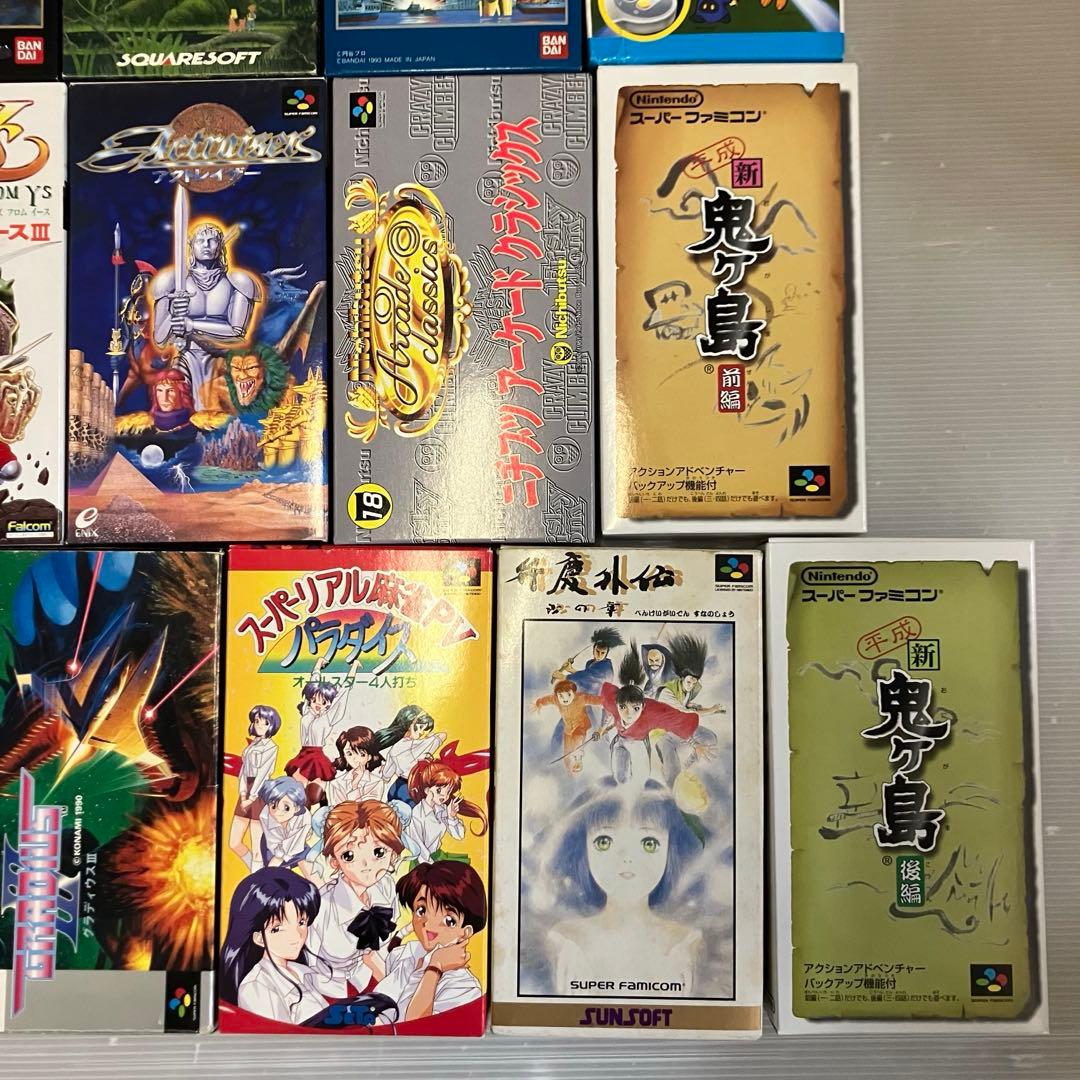 【空箱のみ】 スーパファミコン ソフト 外箱 まとめ売り 25箱