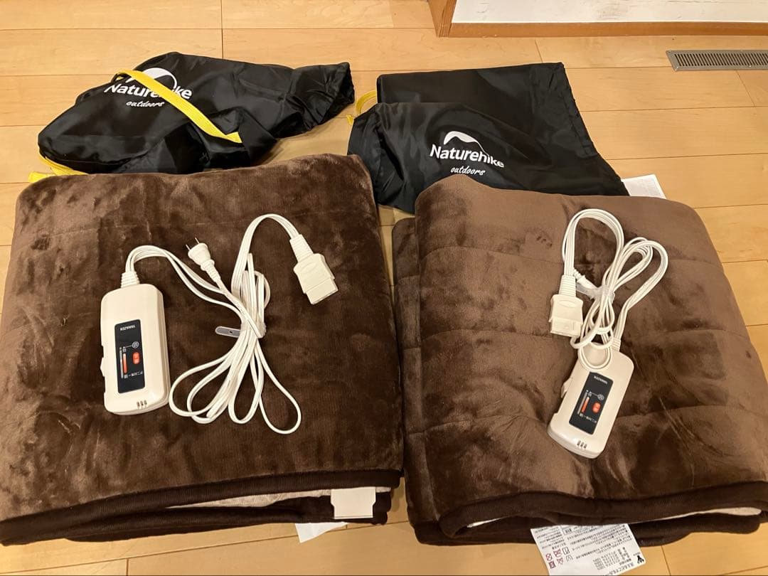 山善 2個 洗えるどこでもカーペット 180×80cm ブラウンYWC-188F