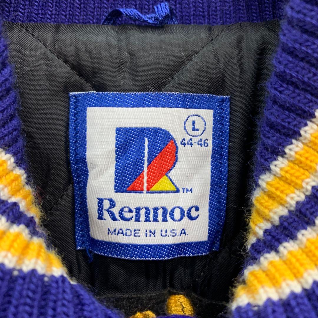 中古 90s RENNOC スタジャン バーシティジャケット USA製