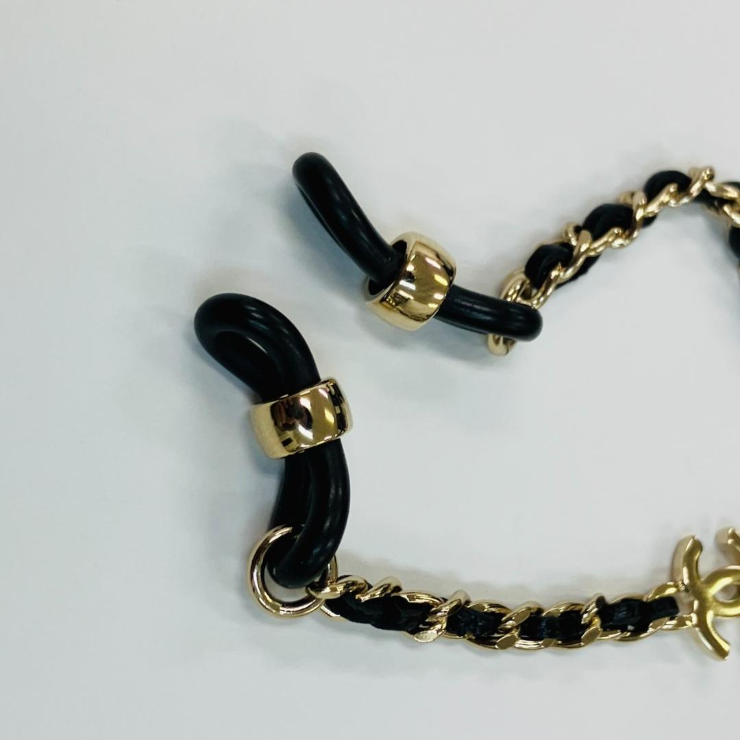 W12-038 CHANEL シャネル チェーン ストラップ ココマーク 金金具