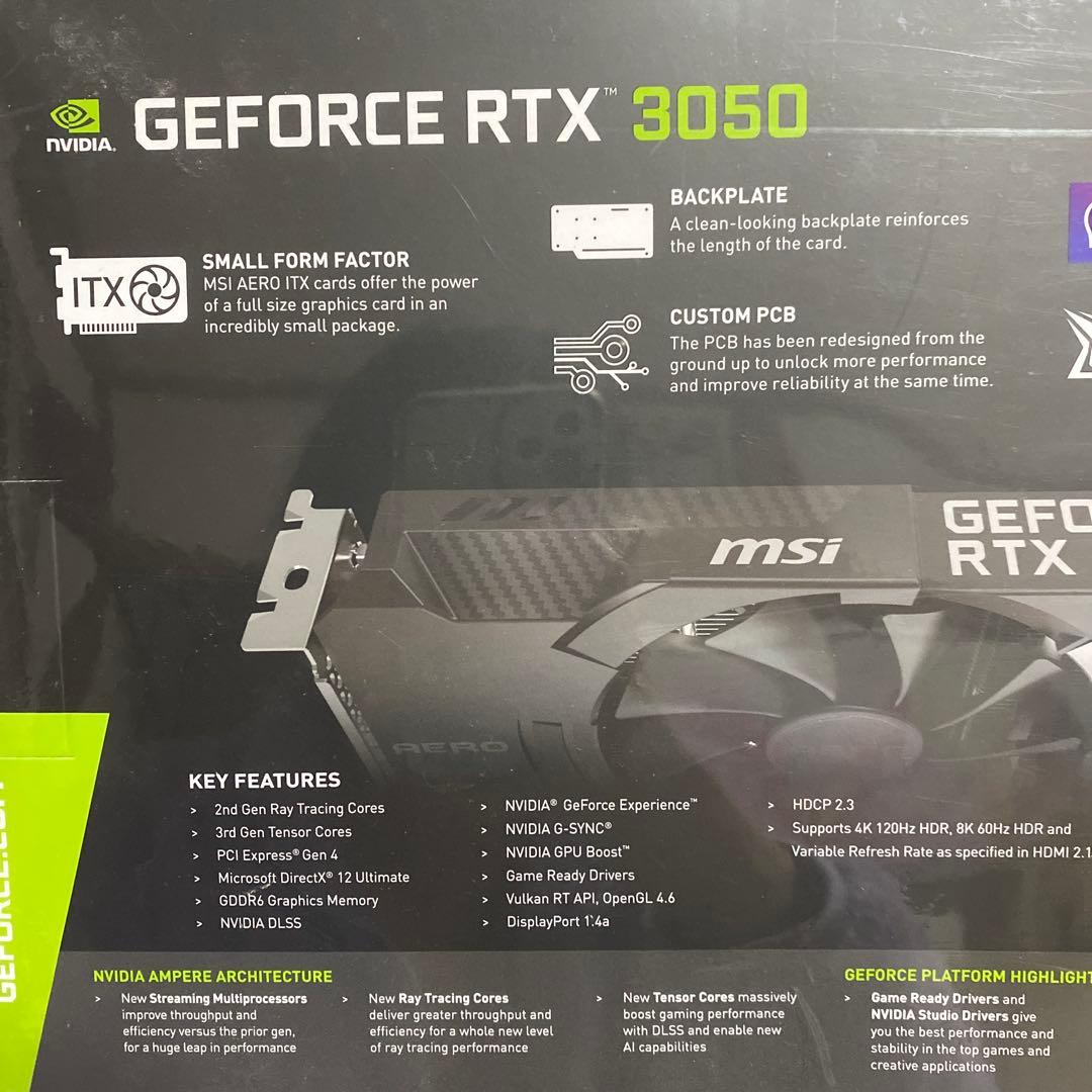 グラフィックボード・グラボ・ビデオカード MSI AERO ITX GeForce RTX 3050 8GB GDDR6