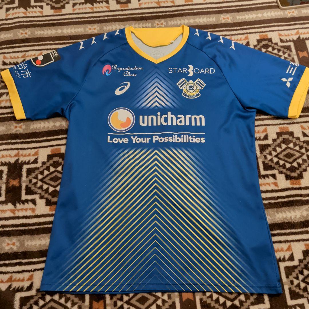 y*0様 ＦＣ今治　サッカー応援ユニフォーム 青/黄色