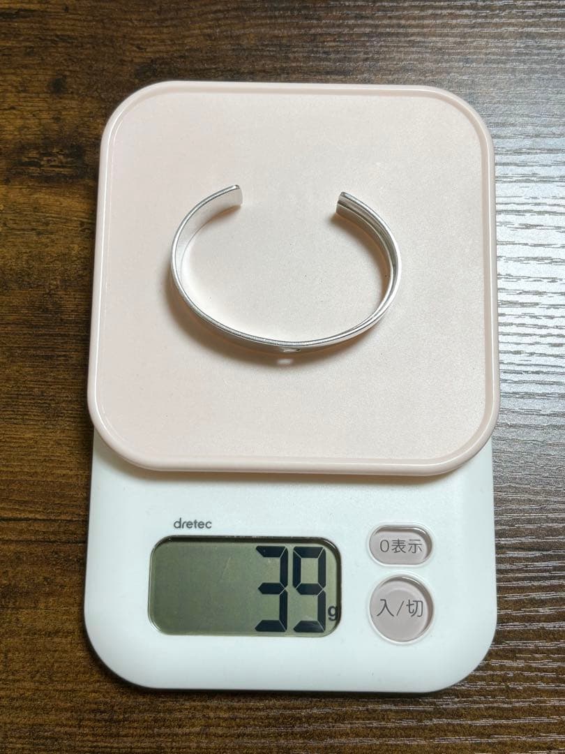 【90s Gucci】Gロゴシルバー925バングル