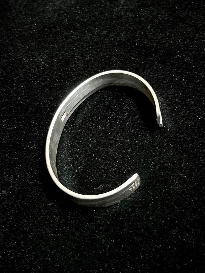 【90s Gucci】Gロゴシルバー925バングル