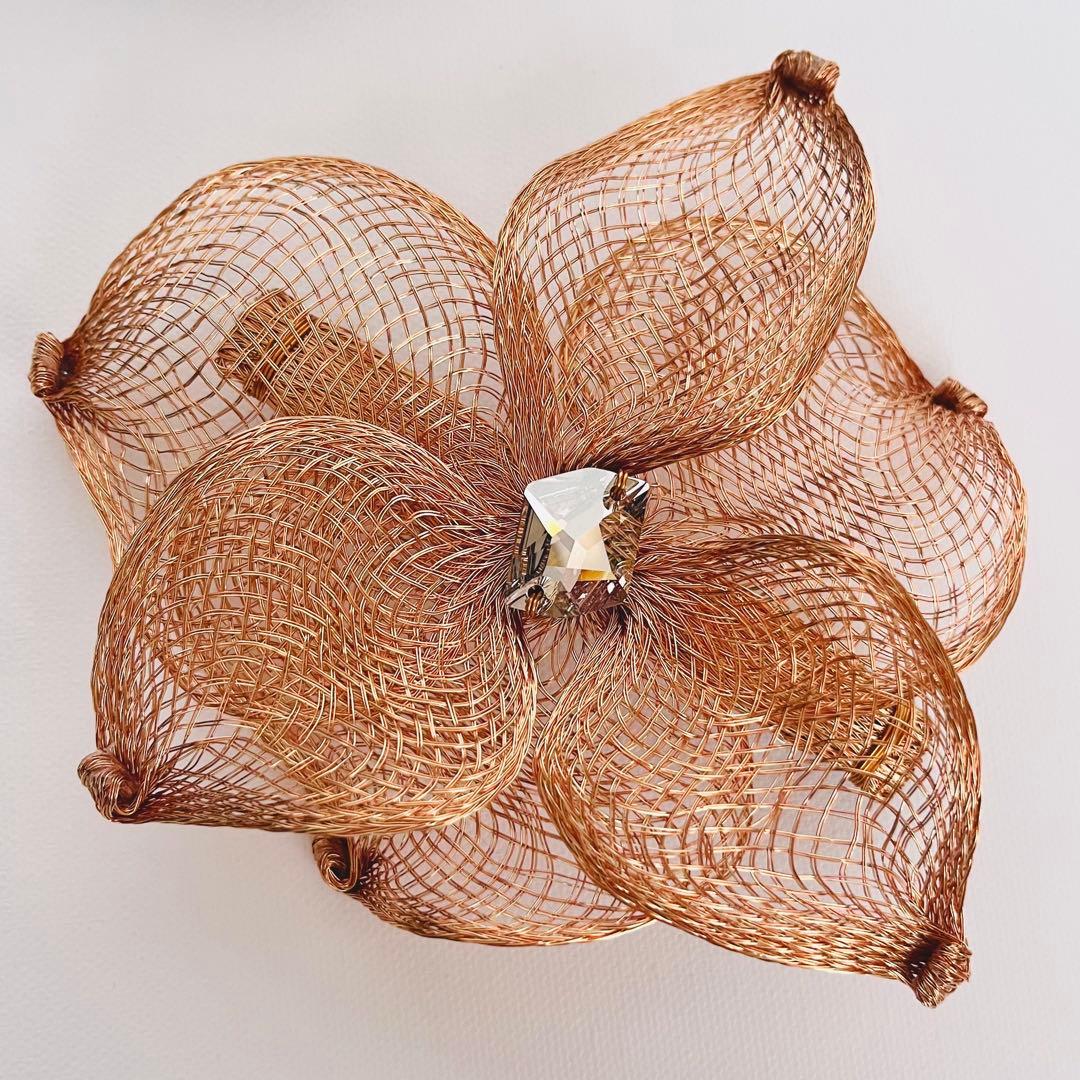 2/7迄値下【卒業式・謝恩会・入学式】コレットマルーフ メッシュフラワーバレッタ