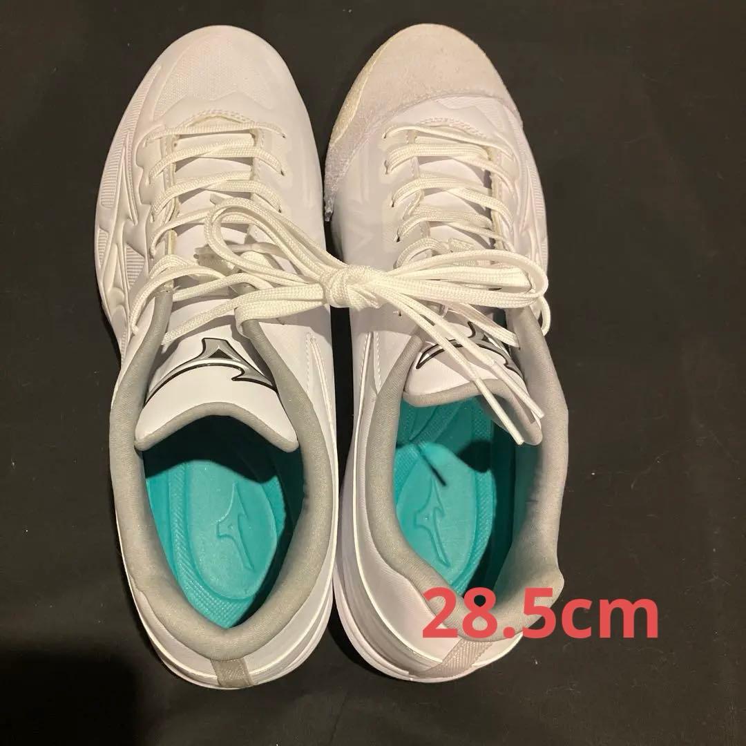 ミズノ 野球スパイクシューズ 金具 28.5cm ライトレボバディー Pカバ付き