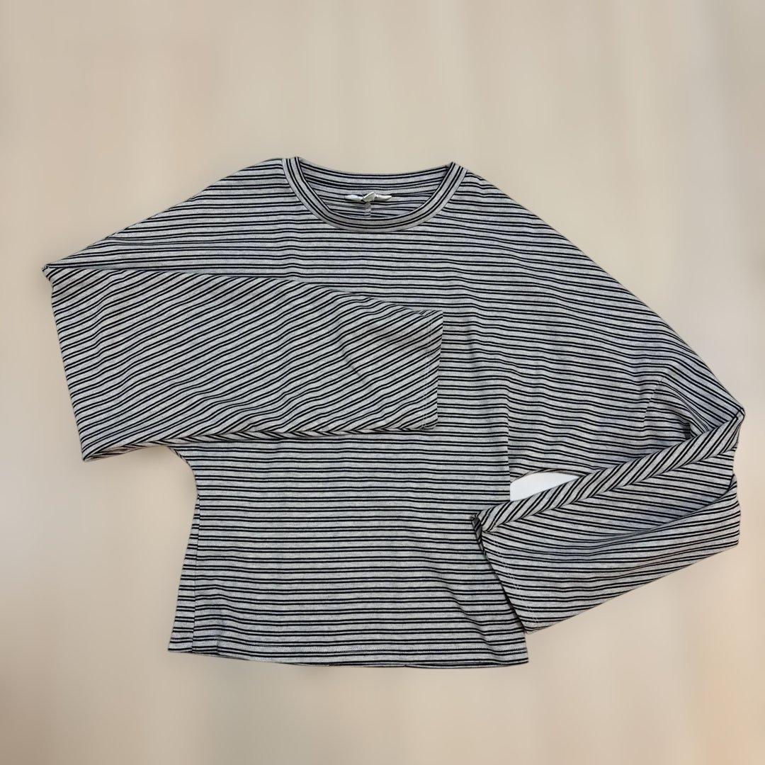 ボーダー　グレー　カットソー　glassons brandy melville