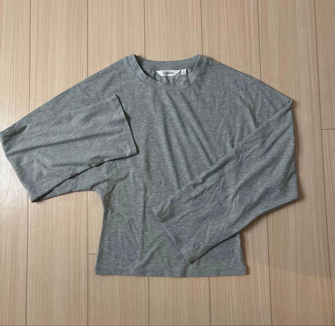 ボーダー　グレー　カットソー　glassons brandy melville