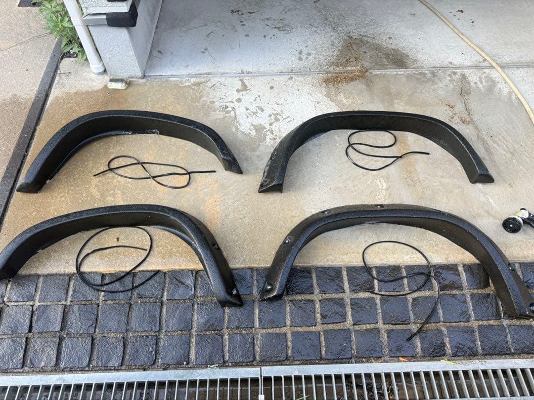 ジムニーJA11.12.22用　オーバーフェンダー　ラプター塗装　中古