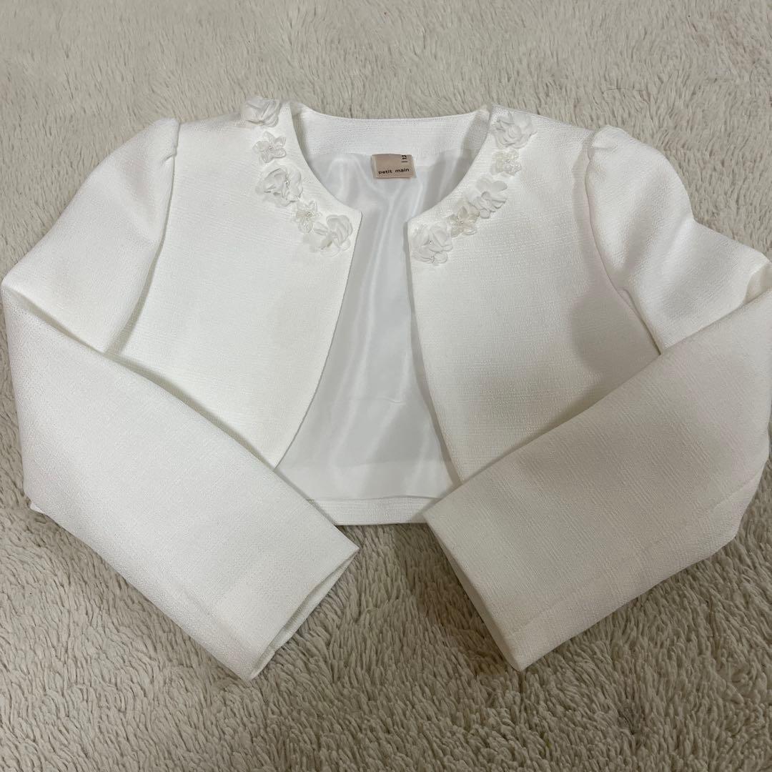 プティマイン ワンピース シューズセット 入学式　卒園式　発表会　120 紫