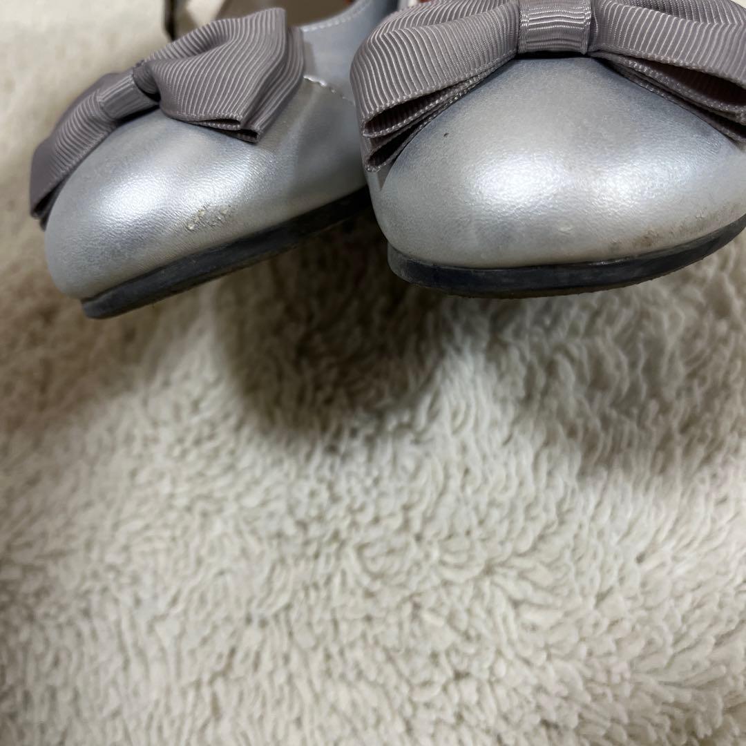 プティマイン ワンピース シューズセット 入学式　卒園式　発表会　120 紫