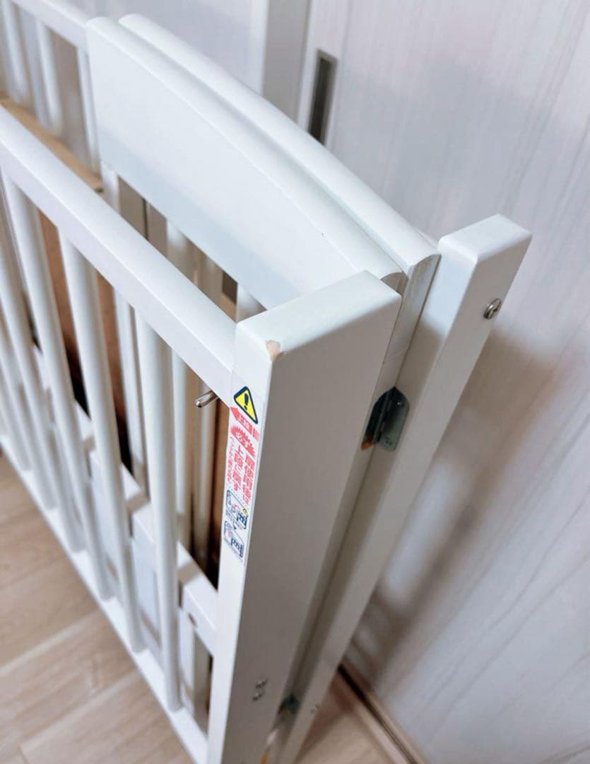 ワンタッチハイベッドプチ【ホワイト　900×600】 ベビーベッド ハイタイプ