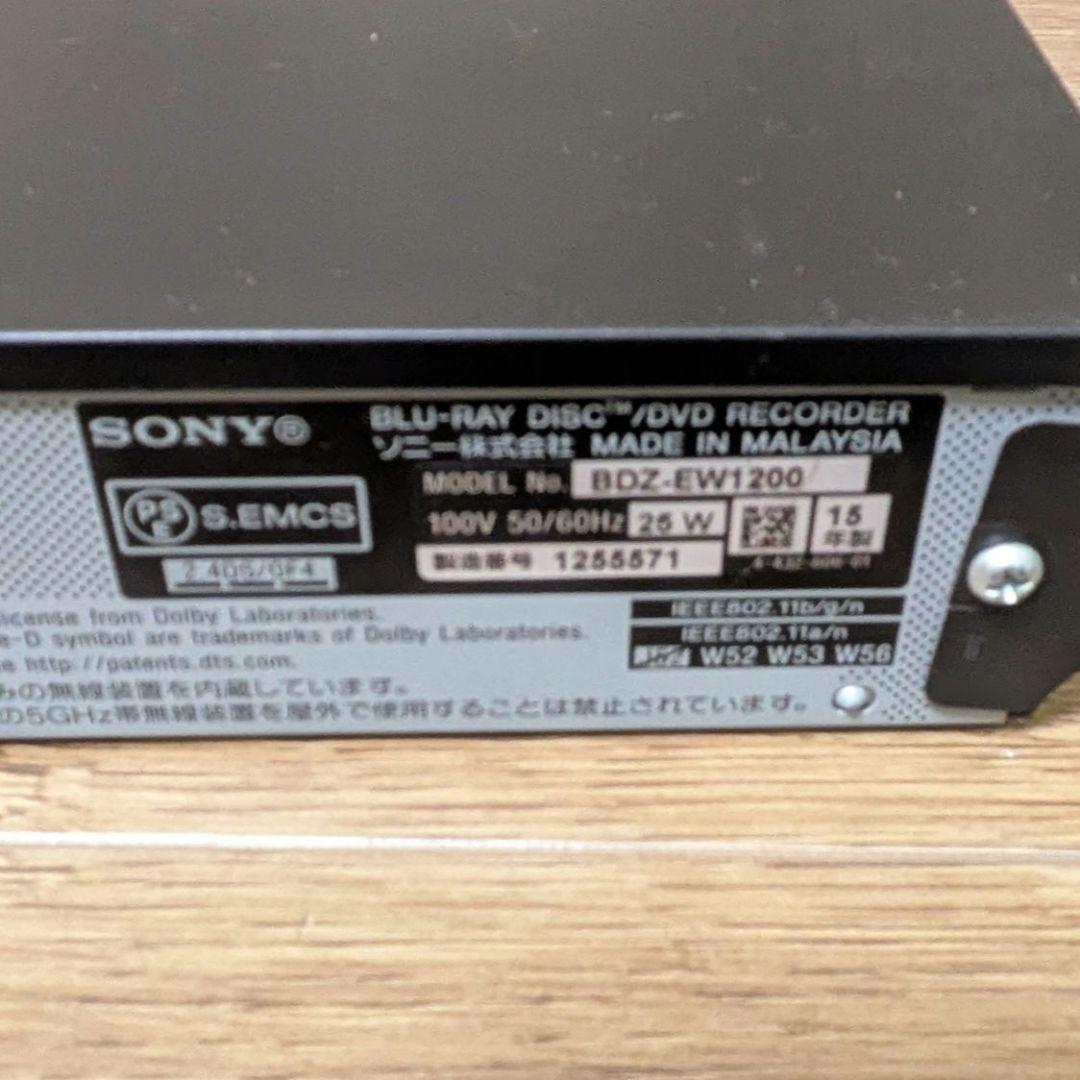 SONY ブルーレイレコーダー BDZ-EW1200