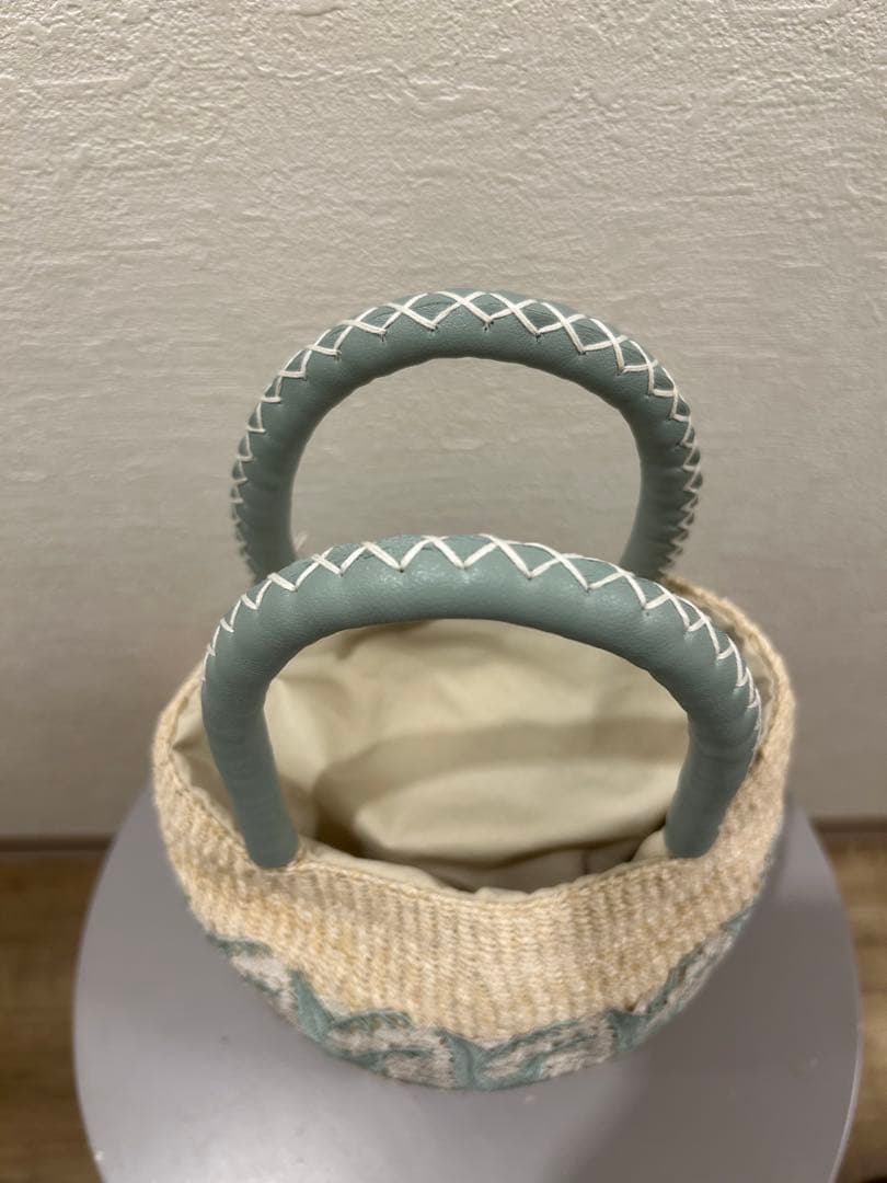 近沢レース　鈴蘭　かごバッグ　アバカかごバッグ／ラウンド 2025年完売品