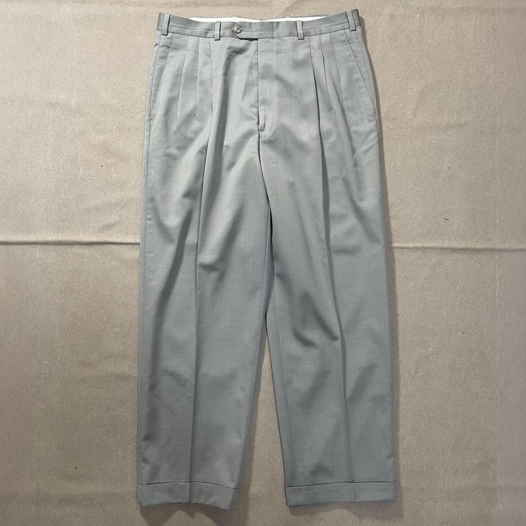 90s ノードストローム ウールギャバ 3タックスラックス ビンテージ usa製