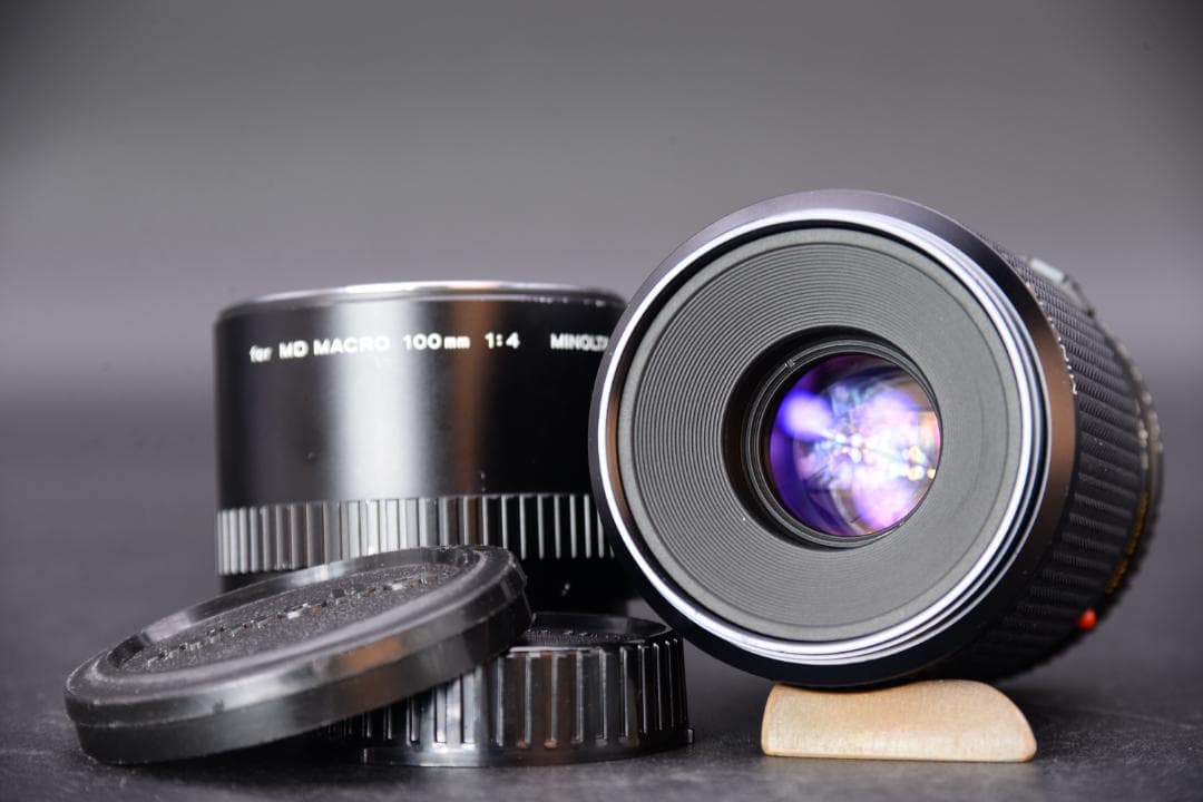 【光学良好】 ミノルタ New MD Macro 100mm f4 マクロ