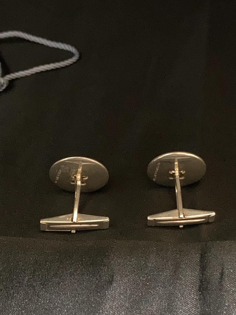 美品 ティファニー カフス ボタン モチーフ コンビ 925 750 18K