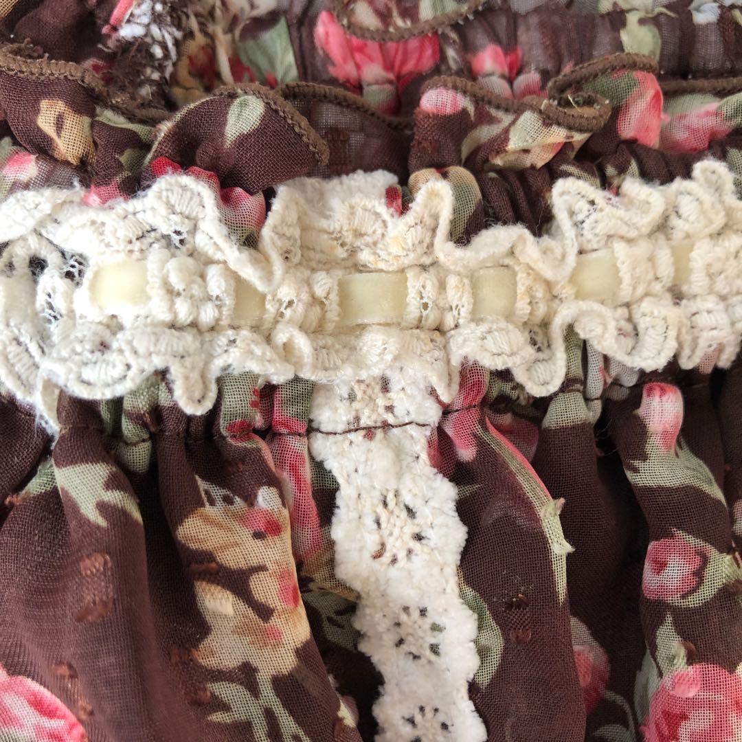 LIZLISA 希少　ワンピ風　コンビネゾン　花柄　スカパン　平成レトロ