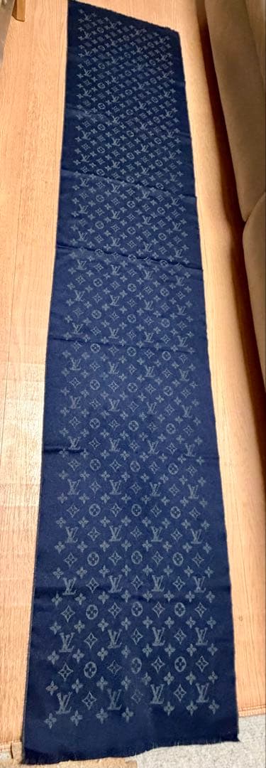 【非売品】Louis Vuitton ルイヴィトン ネイビー ストール　マフラー