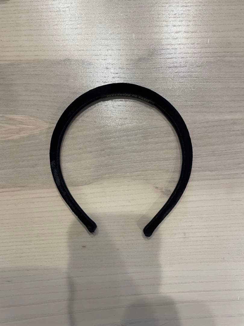 【美品】ALEXANDRE DE PARIS ブラック ベルベッド　5mm