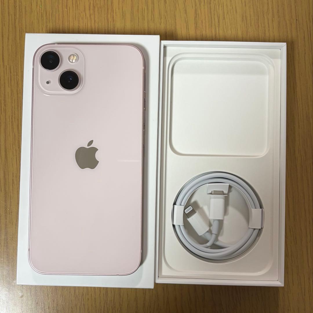 Apple iPhone 13 ピンク 本体　256GB 美品　箱、ケーブル付き