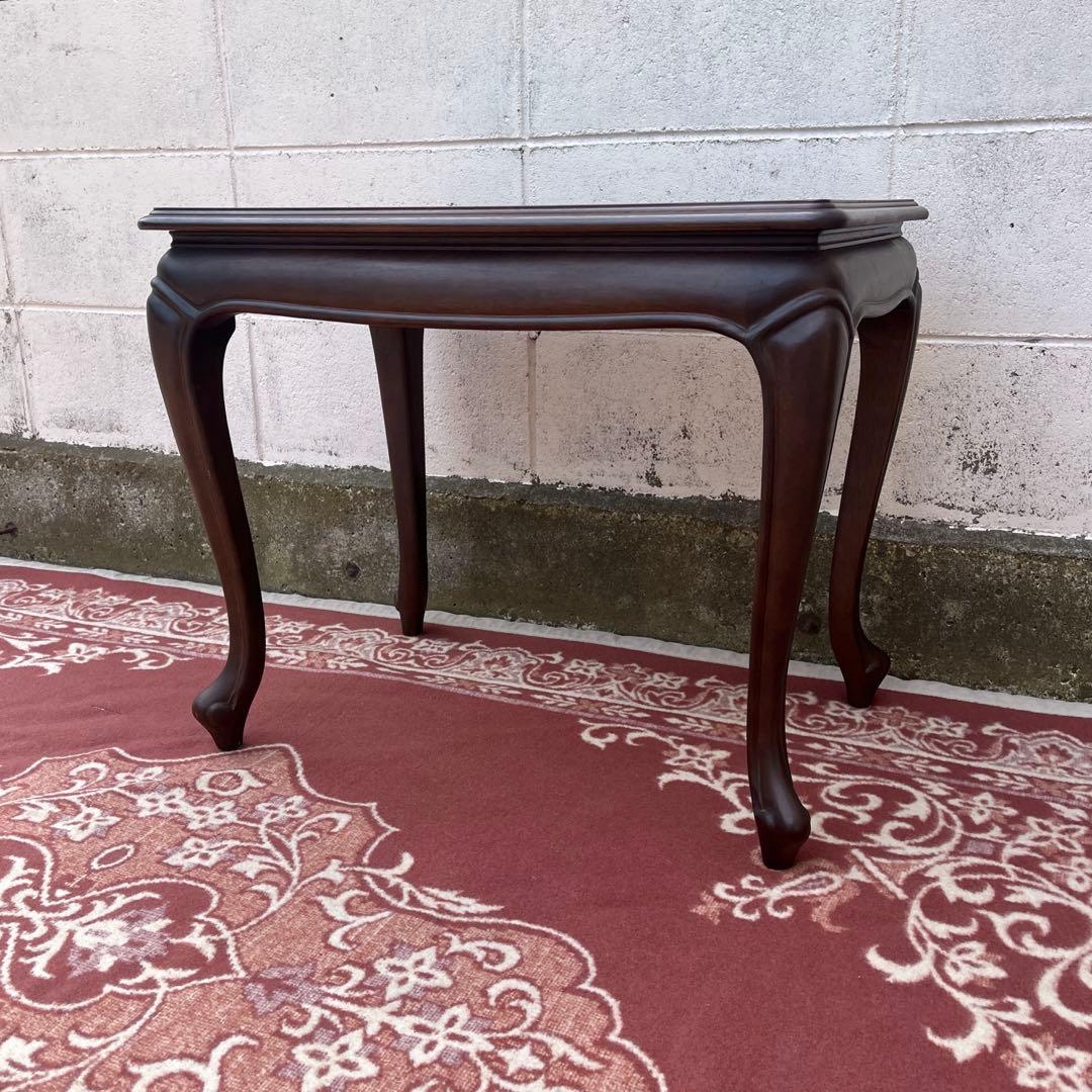 maruni マルニ家具◾️猫脚デザイン 木製サイドテーブル コーヒーテーブル