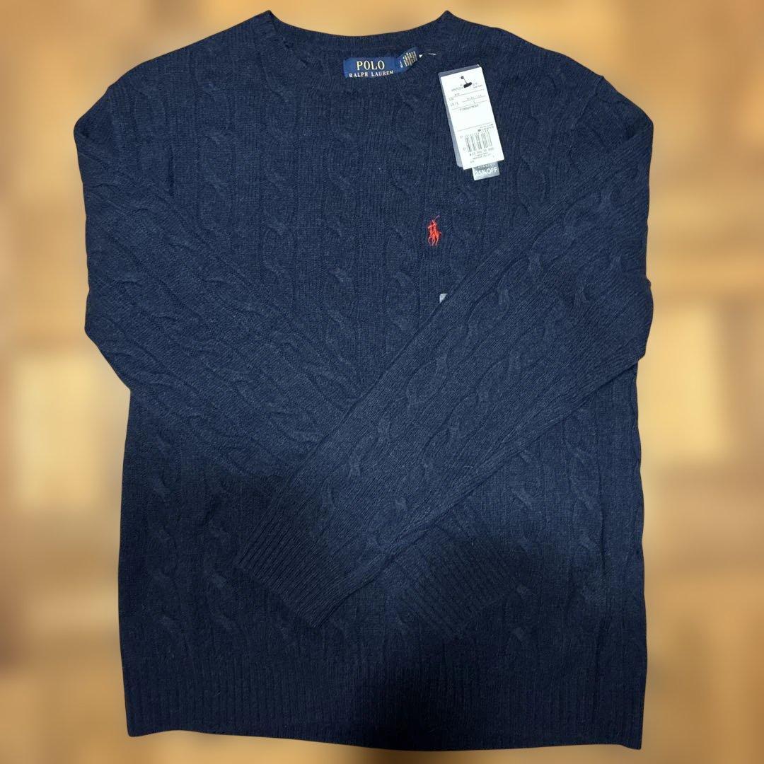 新品未使用　POLO RalphLauren ケーブルウールニット　Lサイズ