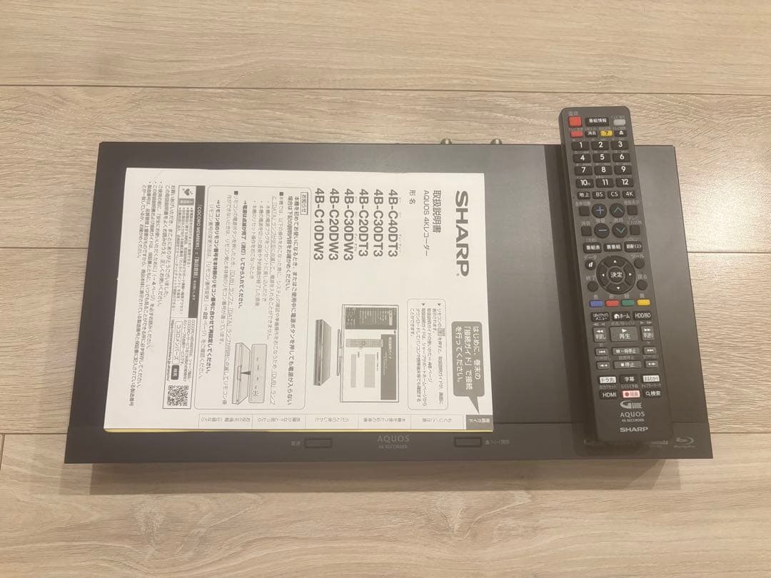 SHARP シャープ 4B-C30DT3 4K ブルーレイレコーダー 3TB