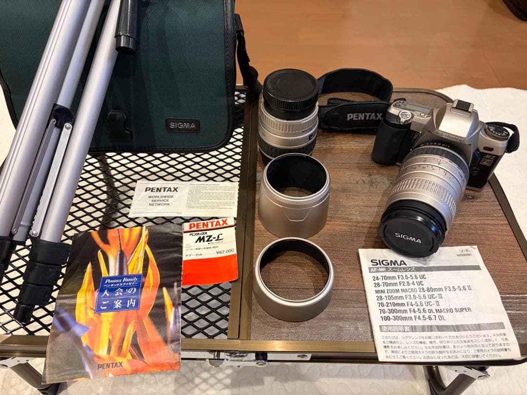 PENTAX MZ-L デジタル一眼レフ SIGMAレンズ付き•三脚付