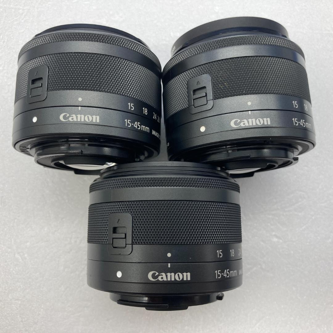 動作確認済み　Canon EF-M 15-45mm IS STM　3本セット