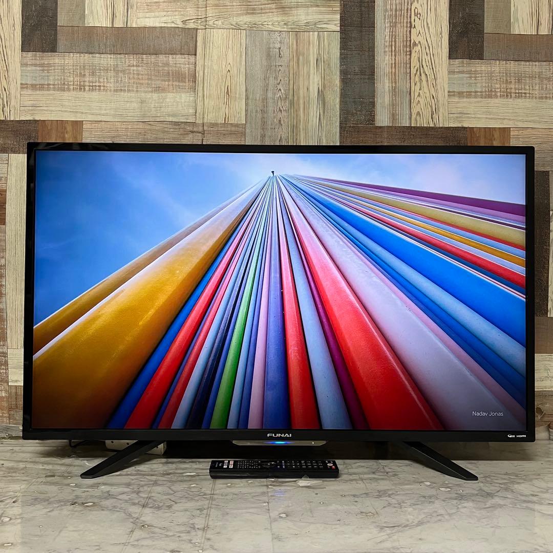 全国送料込❣️FUNAI43型4Kチューナ&2番組録画機能内蔵。ネット視聴多数