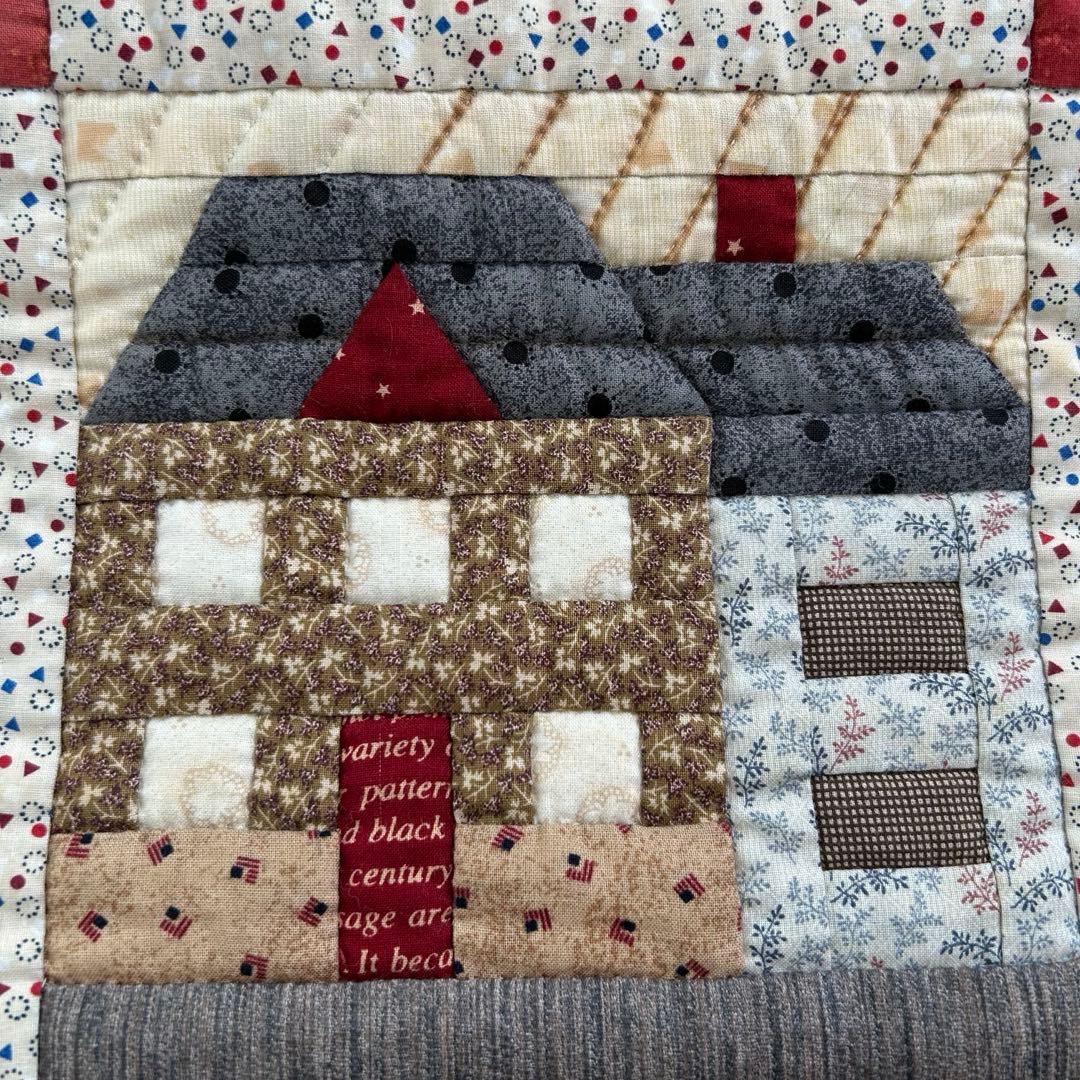 ハンドメイド パッチワーク ハウスタペストリー