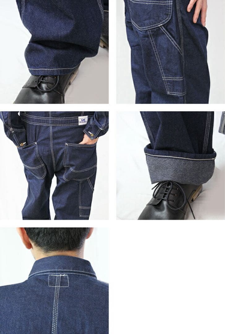 【ほぼ美品】Lee ダークデニム オーバーオール Sサイズ